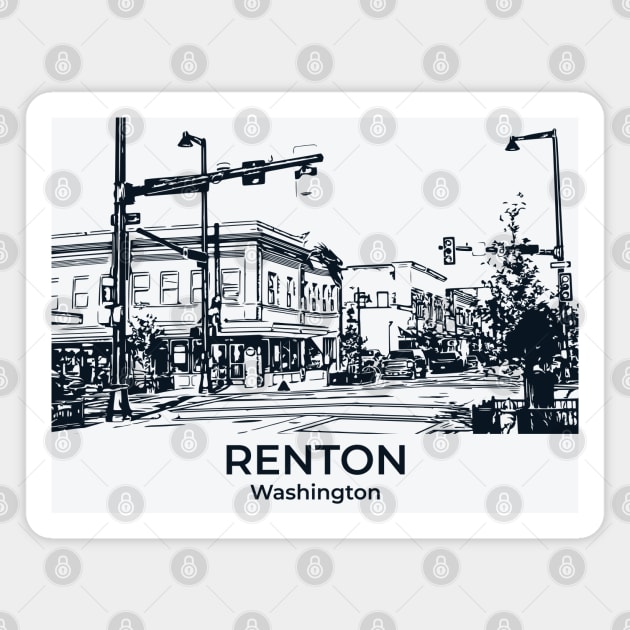 Renton - Washington Magnet by Lakeric